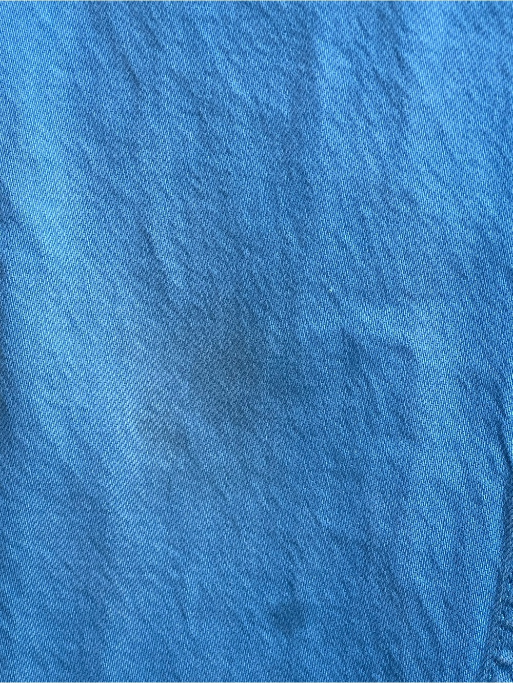 ZARA Beautiful Sky Blue Denim Jeans Raw Hem Size 4 - Picture 3 of 5